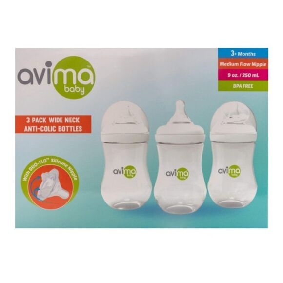 Avima Anti Colic Baby Bottles - Picture 1 of 7